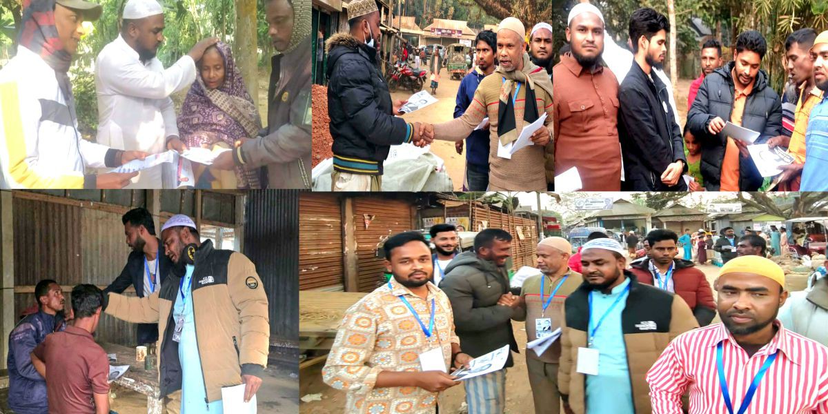 গ্রাম থেকে হাটবাজারে ধানের শীষের প্রচারণায় কুল্লাগড়া ইউনিয়ন যুবদল..