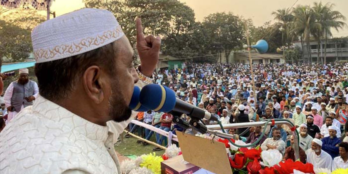 ঈশ্বরগঞ্জে ১১ দলীয় জোটের নির্বাচনী জনসভায় জনসমুদ্র