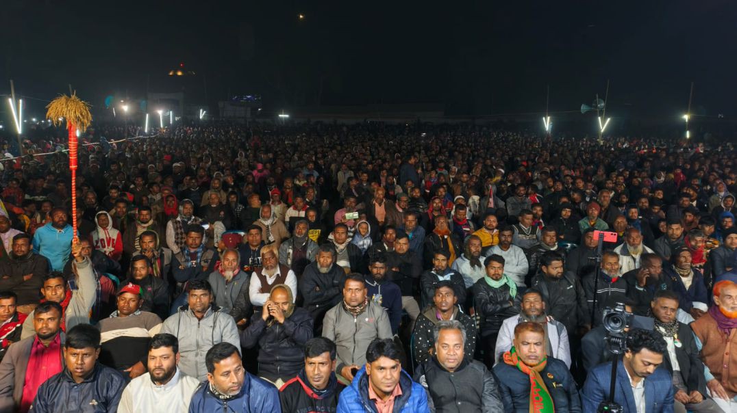 ⁣খানসামায় বিএনপির পথসভায় মানুষের ঢল