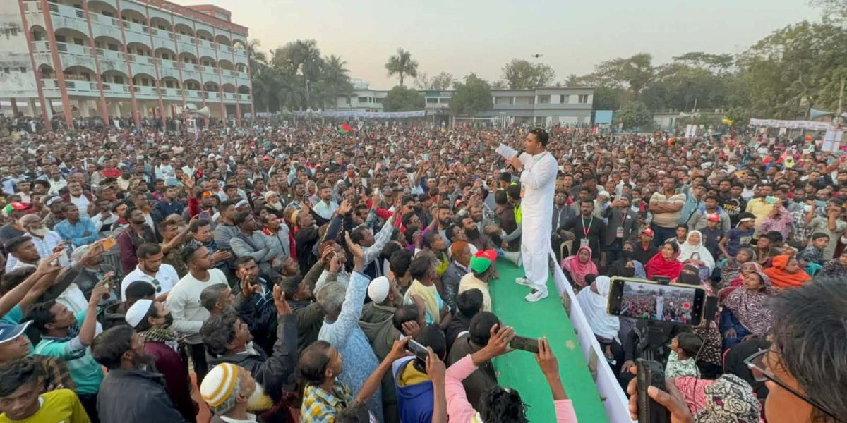 শ্যামনগরে বিএনপির নির্বাচনী জনসমাবেশ