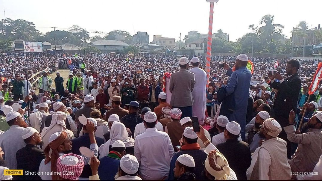 ⁣পীর সাহেব চরমোনাইয়ের আগমনে গলাচিপায় জনসমুদ্র | হাতপাখা প্রতীকের বিশাল জনসভা