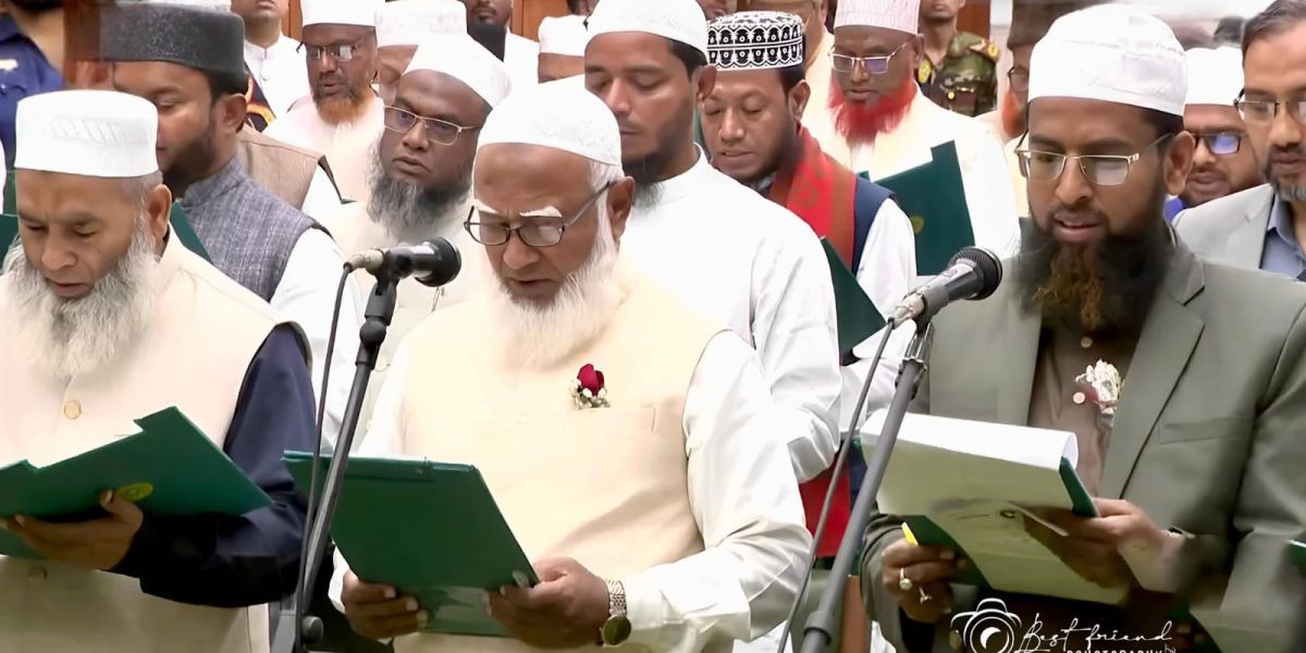 বরগুনা-১ আসনের এমপি হিসেবে শপথ নিলেন মাহমুদুল হোসাইন অলিউল্লাহ..