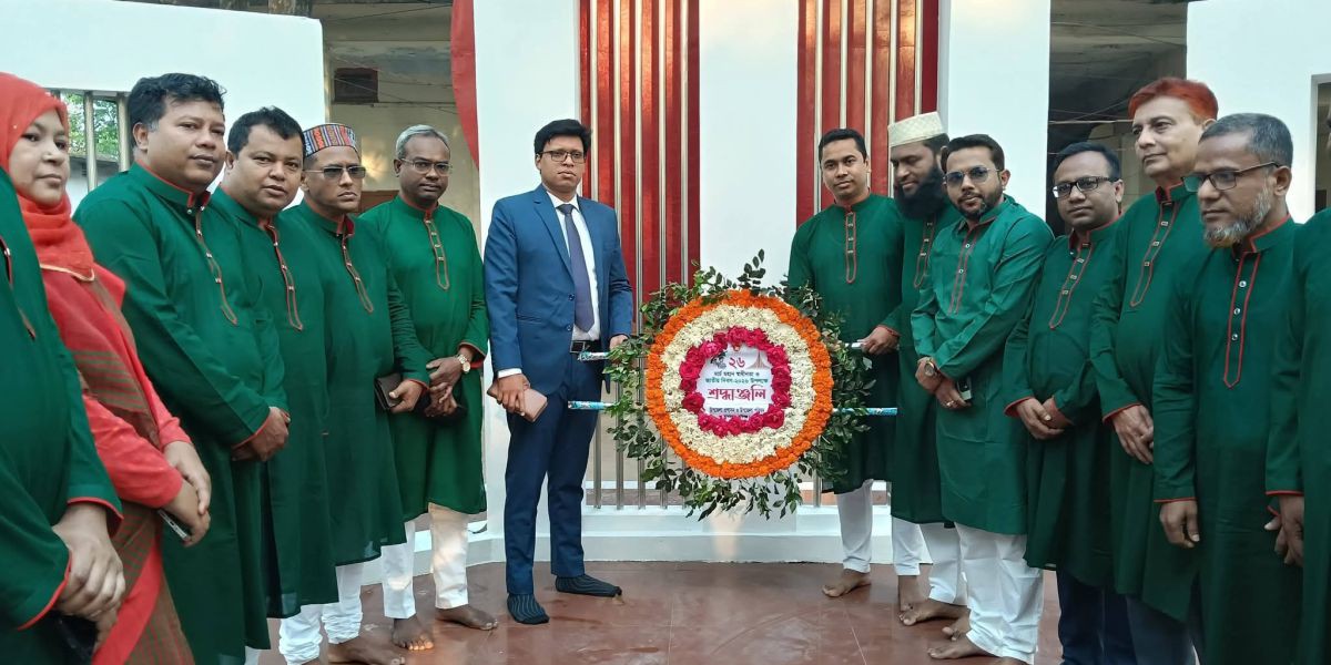 মাধবপুরে মহান স্বাধীনতা ও জাতীয় দিবস পালিত