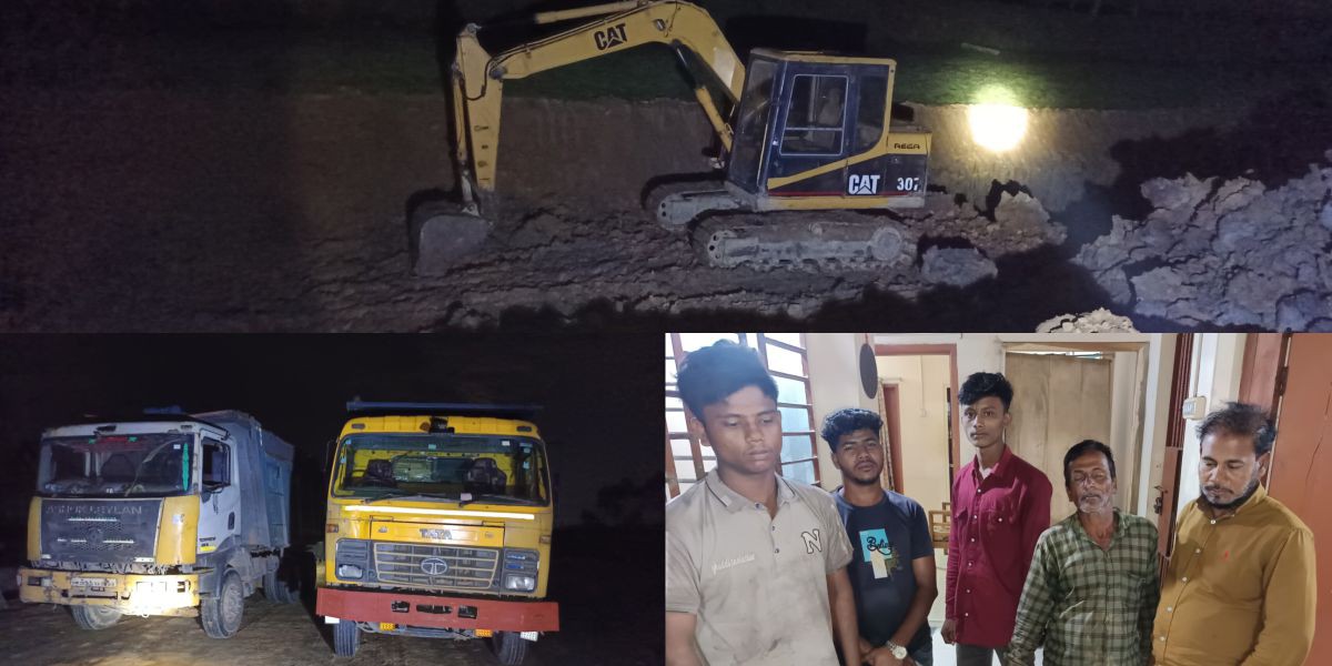 অবৈধ মাটি কাটার অভিযোগে পাঁচজন আটক করেও মামলা নেই