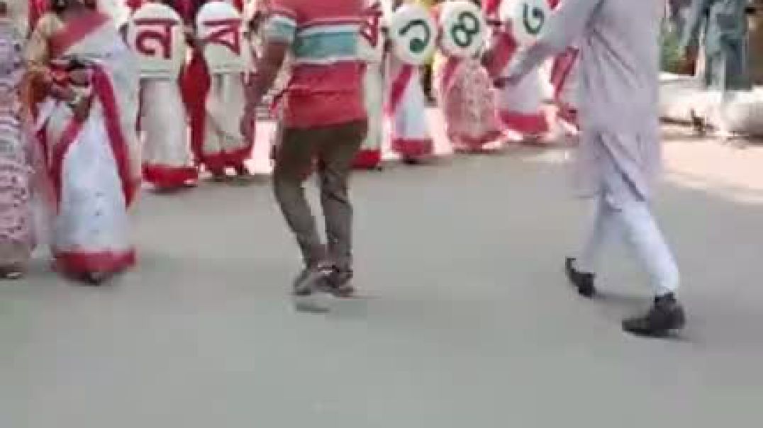 ⁣আমতলীতে বাংলা নববর্ষ   র‍্যালি