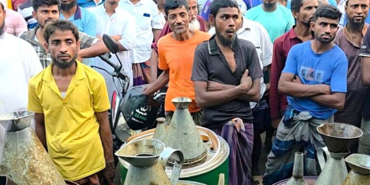 বগুড়া শেরপুরে আড়াই হাজার লিটার ডিজেল জব্দ, ব্যবসায়ীকে জরিমানা..