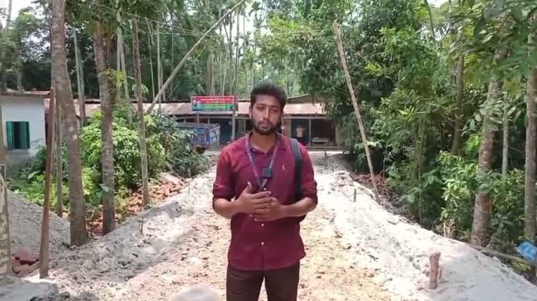 ⁣কাঠালিয়ায় সংযোগ সড়কে নিম্নমানের ইট ব্যবহারের অভিযোগ: তোপের মুখে ঠিকাদারি প্রতিষ্ঠানের প্রতিনিধি