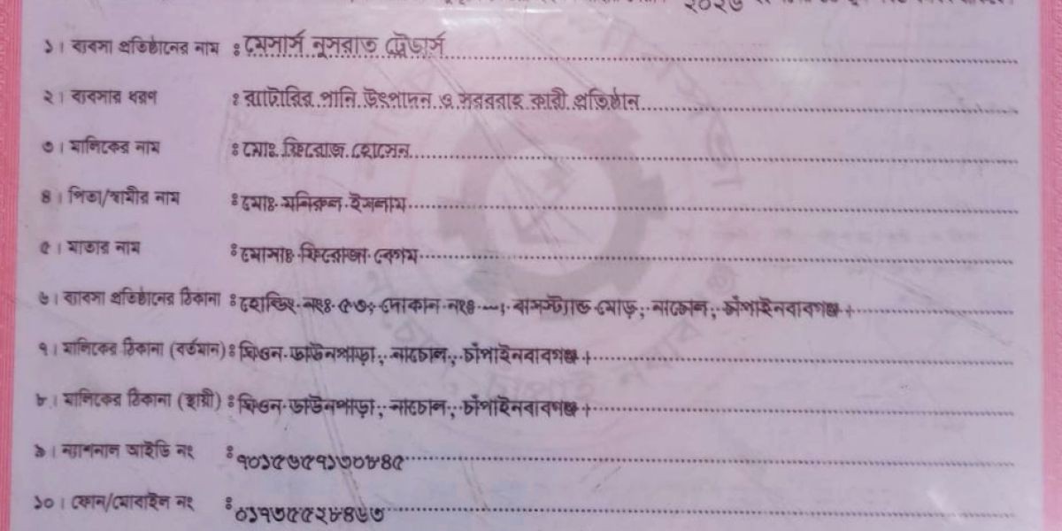 নাচোলে পাওনা টাকা চাওয়ায় সাংবাদিককে হুমকি, থানায় অভিযোগ