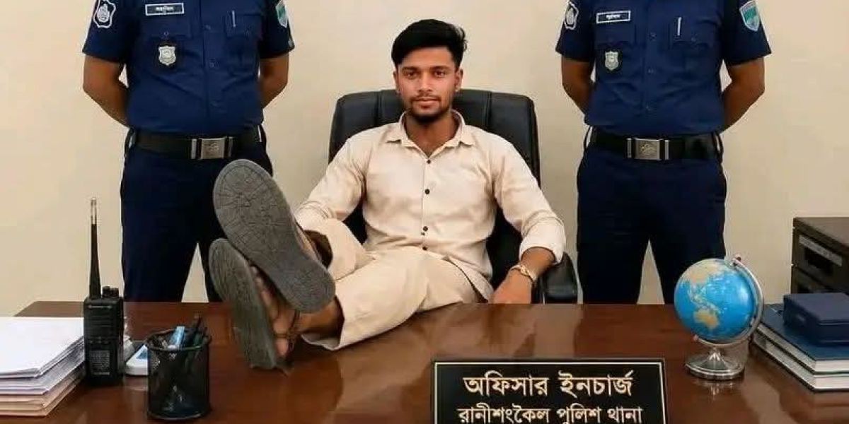 রাণীশংকৈলে নিজেকে 'ওসি' দাবি করা সেই ভুয়া যুবক পুলিশ হেফাজতে..