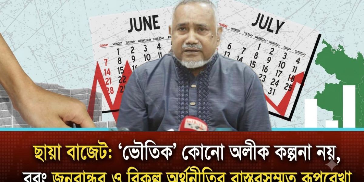 ছায়া বাজেট: 'ভৌতিক' কোনো অলীক কল্পনা নয়, বরং জনবান্ধব ও বিকল্প অর্থনীতির বাস্তবসম্মত রূপরেখা:..