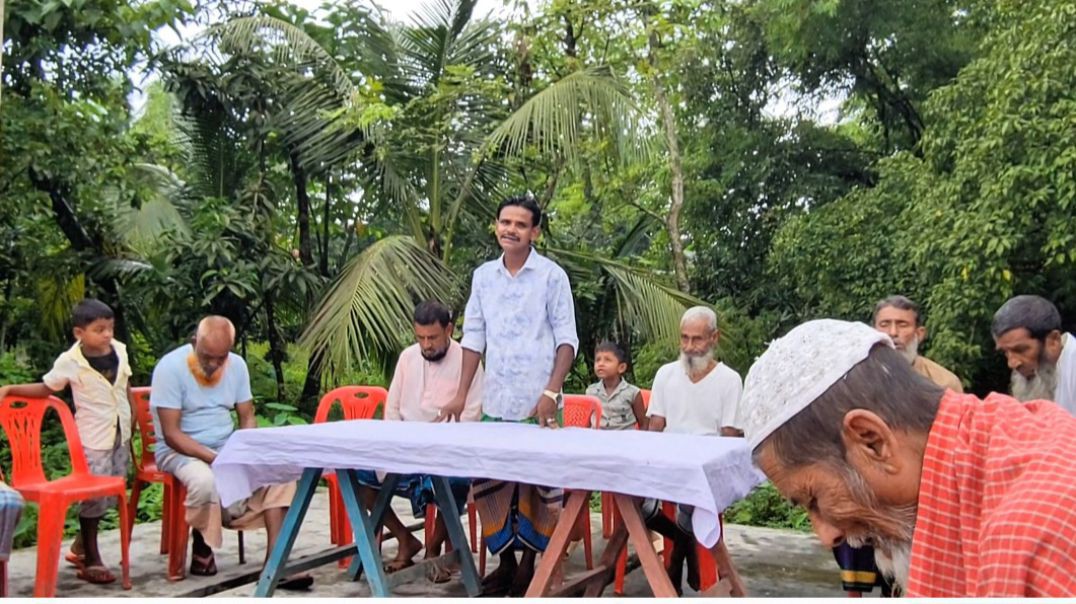 ⁣মহল্লার মুরব্বিদের সাথে চেয়ারম্যান প্রার্থীর মতবিনিময় সভা
