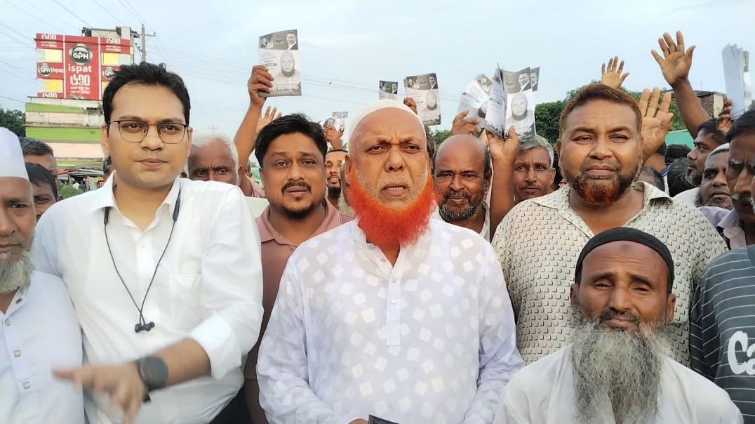 কালাইয়ে মেয়র পদপ্রার্থী আনিসুর রহমান তালুকদারের নির্বাচনী গণসংযোগ ও লিফলেট বিতরণ
