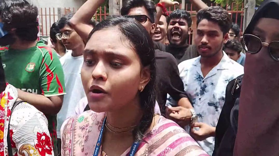 ⁣শিক্ষামন্ত্রীর পদত্যাগের দাবিতে ফরিদপুরে আন্দোলন
